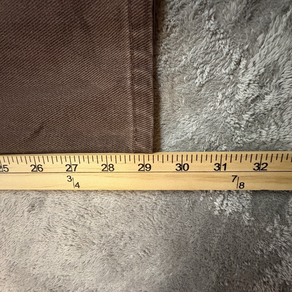 L.L. Bean Womens 10 (29.5x29.25) Brown Straight Leg Cotton Mom‎ Jeans SEE DESC - Picture 8 of 10